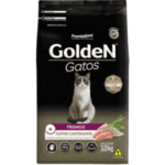 Ração Seca Pet Golden Gatos Adultos Castrados Frango - 3 Kg