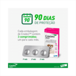Antipulgas e Carrapatos Elanco Credeli Para Cães de 2,5 a 5,5 Kg - 112,5 mg - 3 Comprimidos - Imagem 2