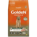 Ração Golden Formula Cães Adultos Frango e Arroz - 3 Kg