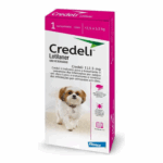 Antipulgas e Carrapatos Elanco Credeli Para Cães de 2,5 a 5,5 Kg - 112,5 mg - 1 Comprimido